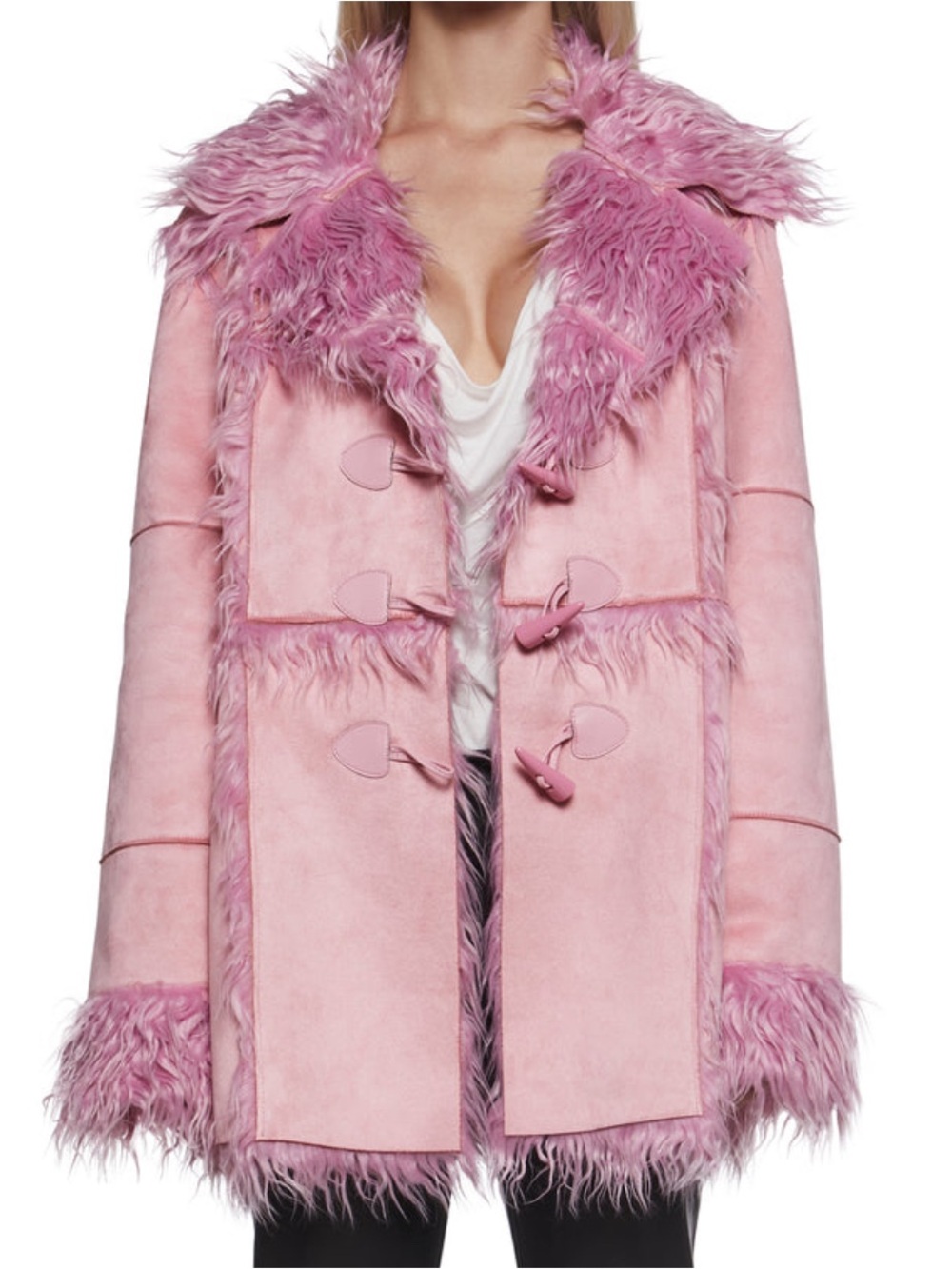 Current mood Secret of patience toggle jacket small pink